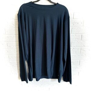 Vuori Men’s Performance Long-Sleeve Strato Tech Tee Navy Heather Size XL